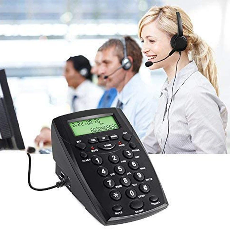 Call Centrum Telefón s tlmenia Hluku Slúchadlá pre Domáce Kancelárie Telefónne Služby Zákazníkom