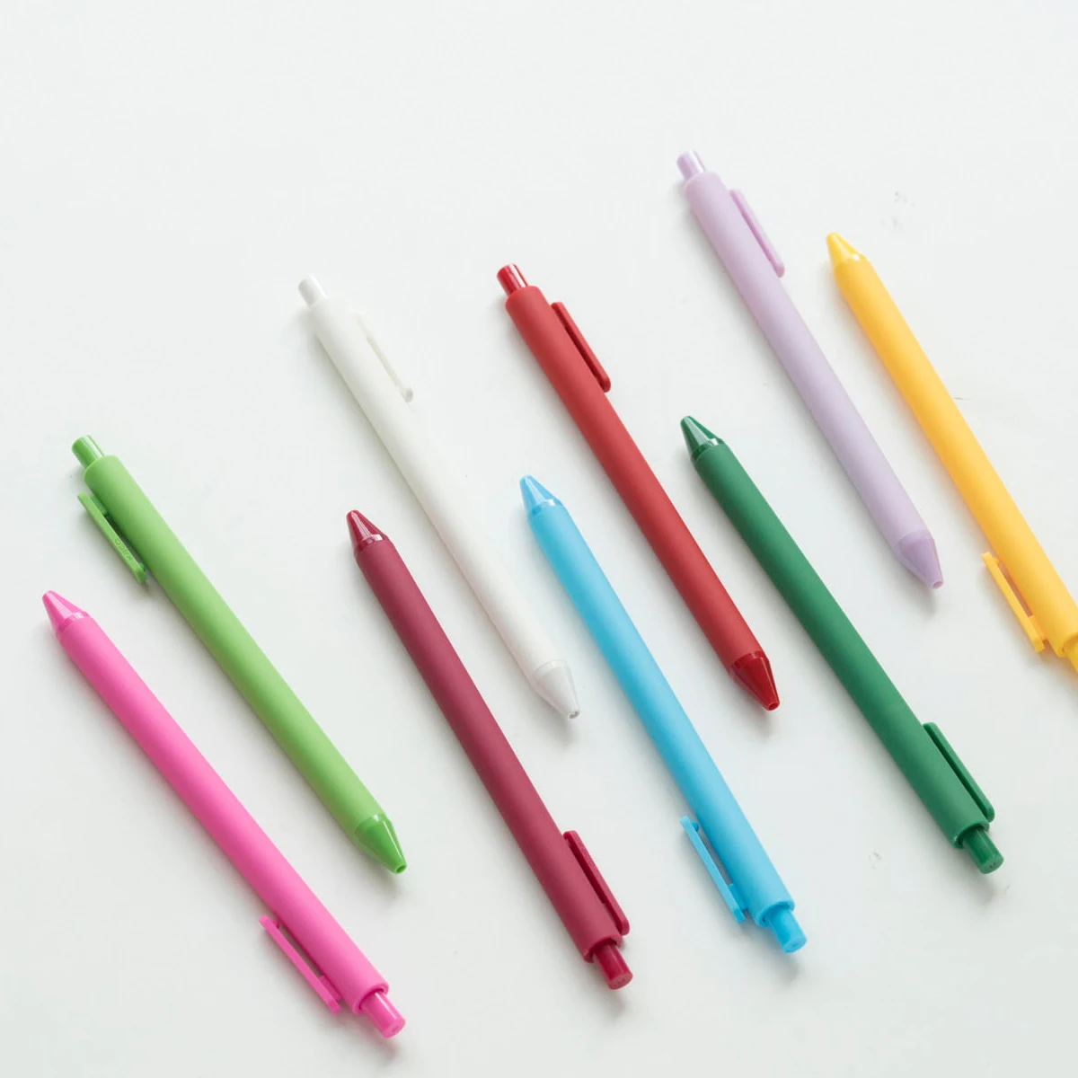 Candy-farebné farebný gél pera literárneho roztomilý push-typ vodnej báze pero, kreatívne učenie graffiti podpis pen set 10/20 farby