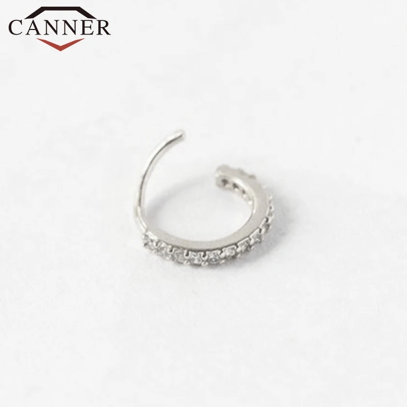 CANNER 6 mm 8 mm Luxus Malá Bránka Náušnice 925 Sterling Silver Okrúhle Náušnice pre Ženy, Dievčatá Earings Šperky, Darčeky pendientes