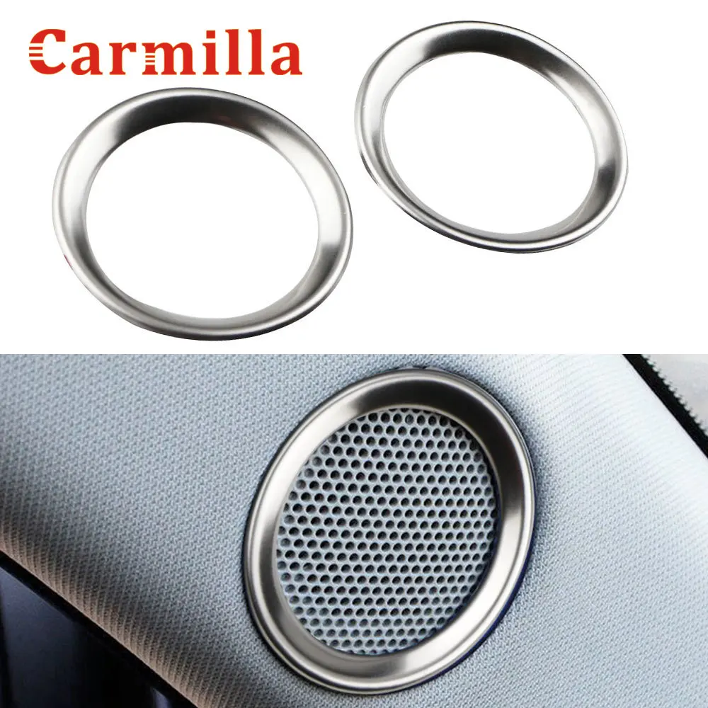 Carmilla Pre Mazda CX-5 CX5 2017 - 2019 Reproduktorov Krúžok Výbava Kryt z Nerezovej Ocele Dekorácie Interiérové Lišty Príslušenstvo