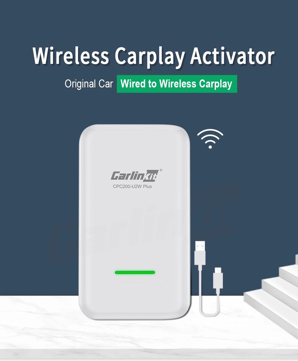 Carplay Adaptér Carlinkit Bezdrôtový Inteligentné Prepojenie Apple CarPlay Pre vodičov Prehrávač USB Pripojenie Modulu Adapte iPhone Android