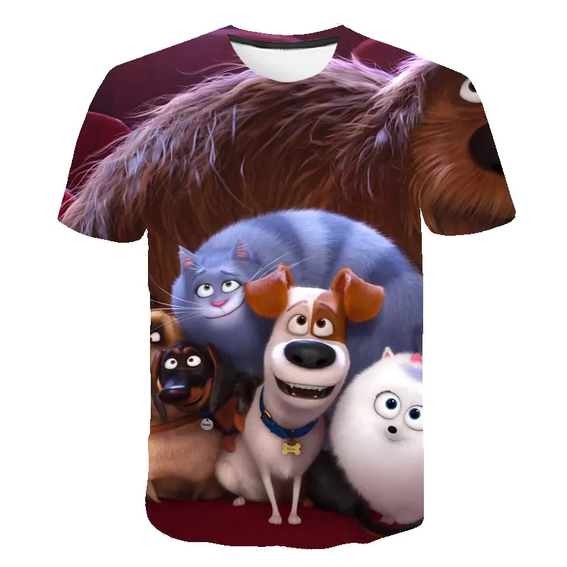 Cartoon Deti T-shirt Chlapcov 2020 Zviera Tlače Vtipné Tričko pre Dievčatá Bežné Topy Krásne Deti tshirt Babys Teenager Oblečenie