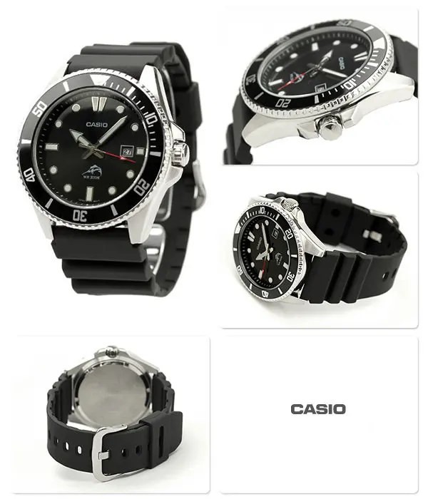 Casio Marlin pánske hodinky pevného MDV-106-1A gumy popruh Casio Marlin pevného MDV-106-1A rôznych sledovať gumička