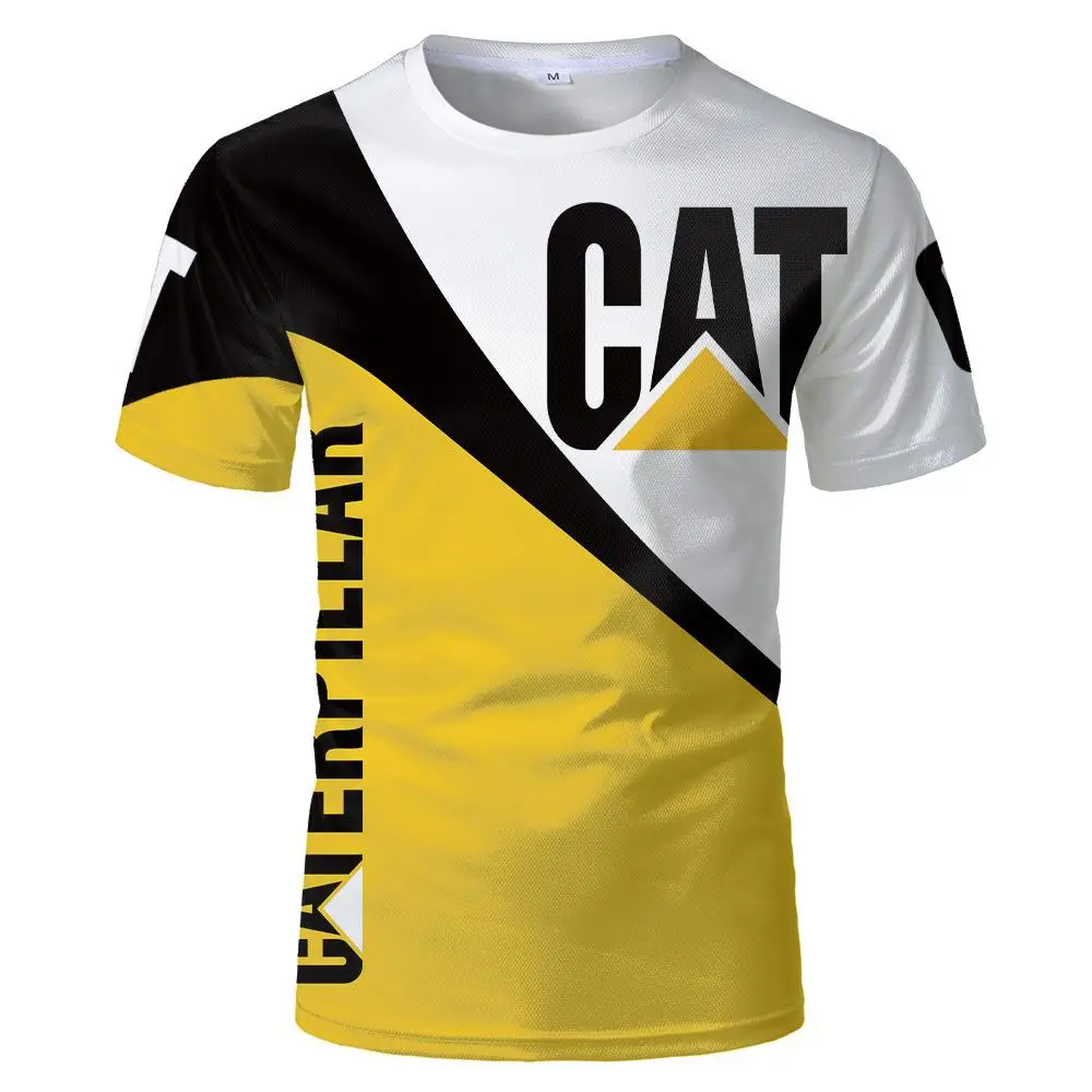 Caterpillar Cat 3dT Tričko lete zaujímavé avatar vytlačené t-shirt pánske T-shirt topy black polyes tees Módne Krátky rukáv