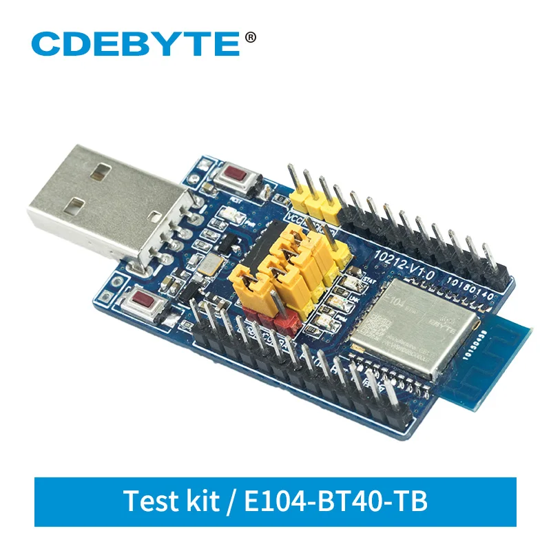 CDEBYTE E104-BT40-TB USB Skúšobnej Doske 2.4 GHz BLE4.2 Sériové na duálny režim Bluetooth modul SPP3.0 NA Príkaz GPIO bezdrôtového modulu
