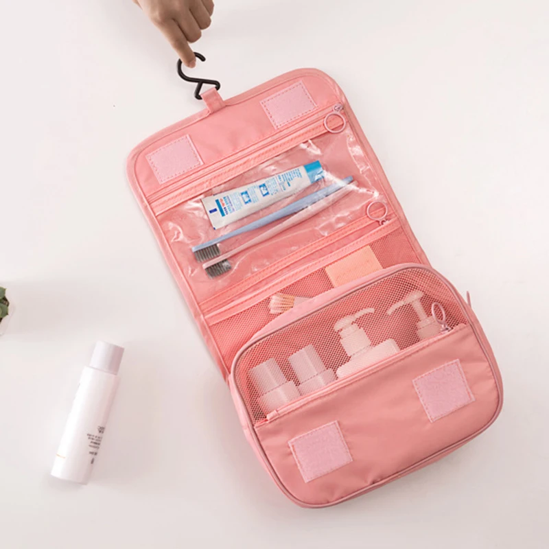 Cestovná Kozmetická Taška Ženy Make-Up Tašky Na Toaletné Potreby Organizátor Vodotesný Úložný Neceser Visí Kúpeľňa Wash Bag