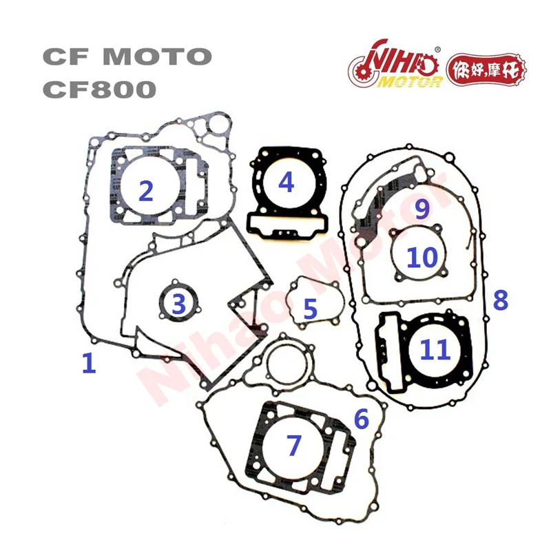 CFMoto Časti CF800 Plný Tesnenie pre CF800cc CF Motorovej Časti ATV, UTV Gokart Quad Čínsky motocykel náhradné