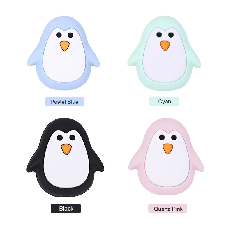 Chengkai 10pcs Silikónové Penguin Teether Korálky DIY Zvierat Baby Sprcha Počiatočných Montessori Zmyslové Cartoon Šperky, Hračky Perličiek