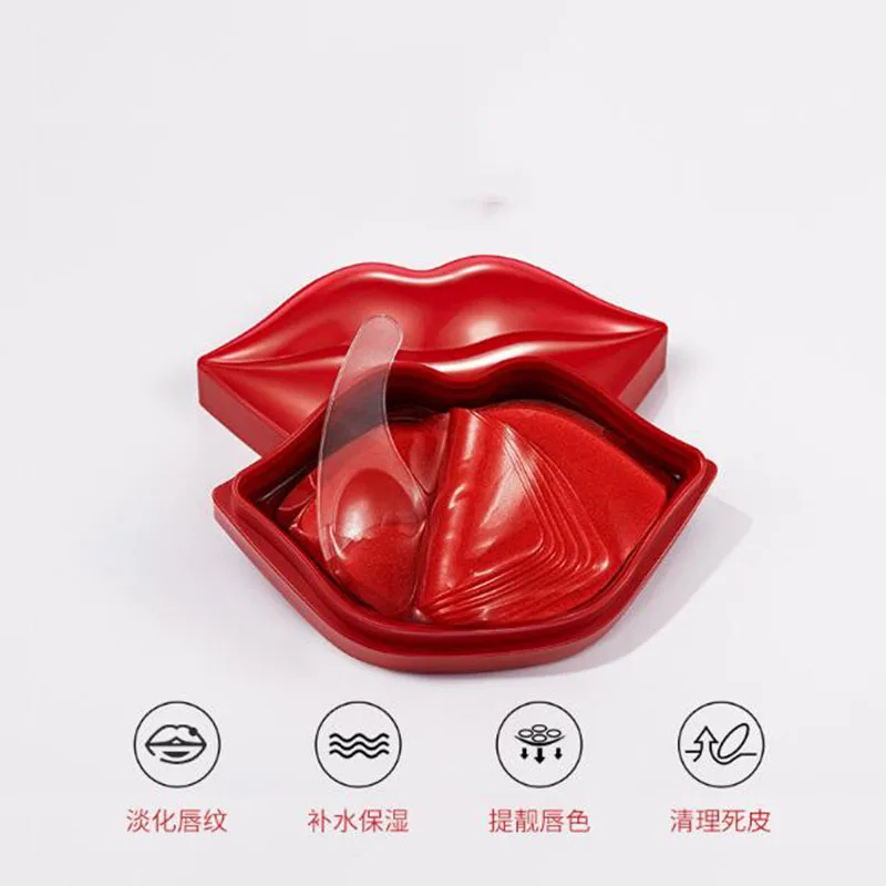 Cherry Hydratačný Moisturizing Lip Maska Anti-Sušenie Odľahčovacia Okrajové Línie Pier Starostlivosť 1Pcs