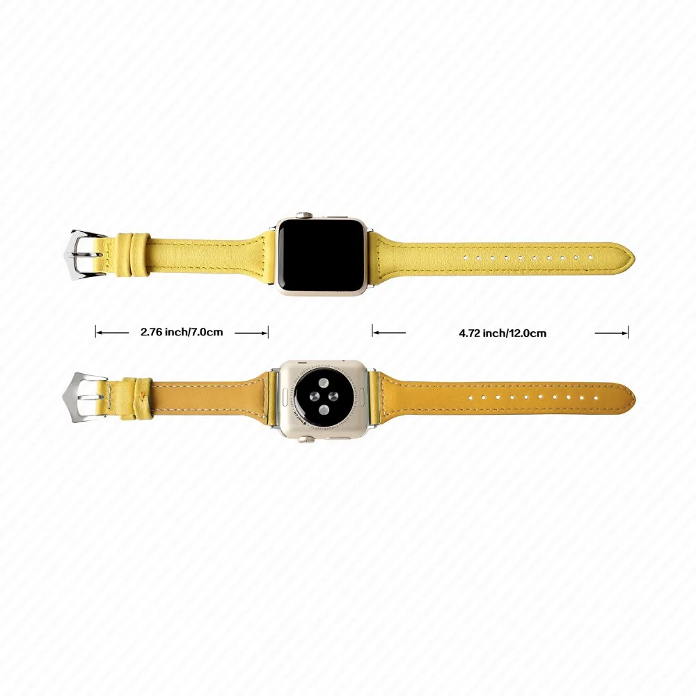 CHOCHLATÉ Kožený remienok Pre Apple Hodinky kapela 42mm 38mm iwatch série 4 3 21 correa náramok na Zápästí pás Watchband pre apple hodinky 4