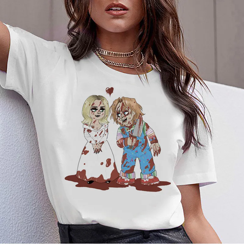Chucky Horor Vysokej Kvality v pohode žien nové tričko streetwear ulzzang tee košele t-shirt módne žena femme nové tričko top
