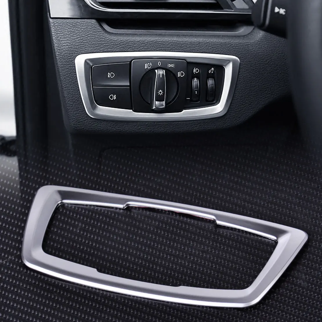 CITALL 1pc ABS plast s matný chróm Interiérov Vedúci svetlo Prepnúť Tlačidlo Krytu Výbava Rám pre BMW X1 F48 2016 2017