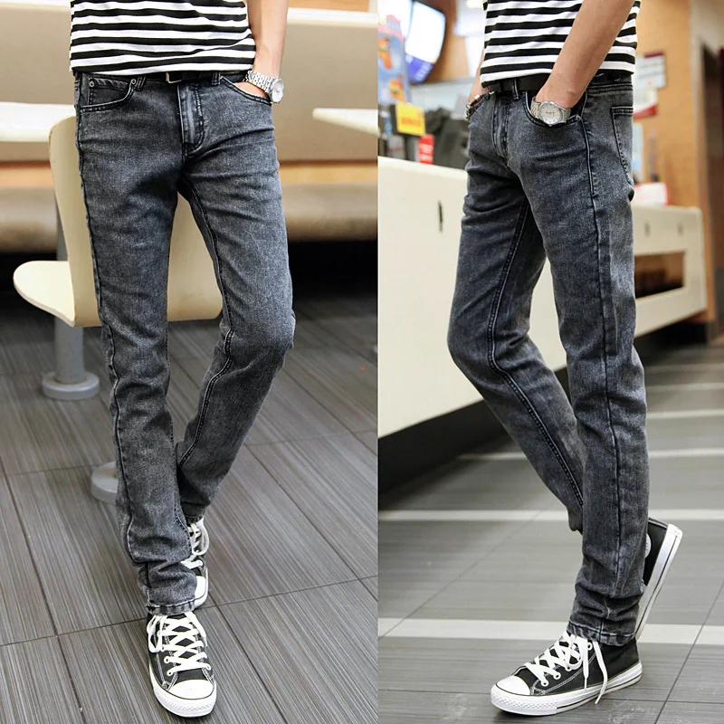CO2020 mužov nohy sivá-jeans populárne mládež kultivovať jeden morálky nohavice