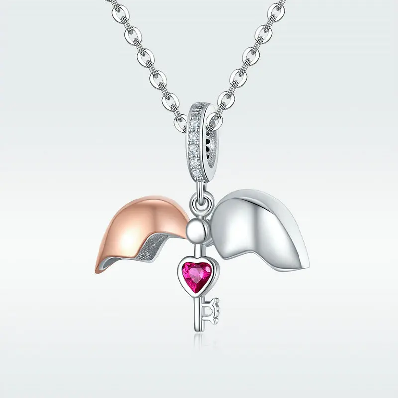 CodeMonkey 925 Sterling Silver Key Srdce Otvoriť a Zavrieť Charms Korálky Fit Originálny Dizajn Náramkov DIY Šperky C844