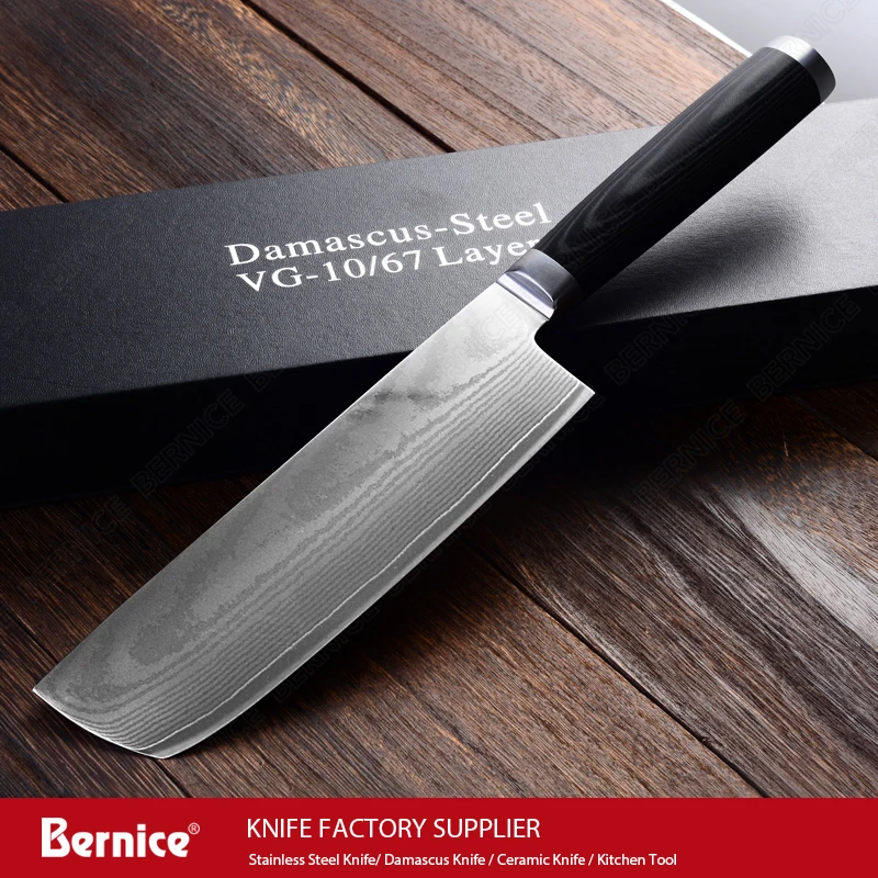 Damask nože kuchynské sekáčik a nôž damasku ocele vg10 profesionálnych kuchárov nôž s Micarta rukoväť magnetické giftbox
