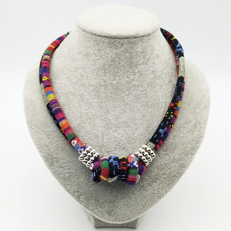 Dandie Etnický štýl bavlnené lano, náhrdelníky, módne ženské príslušenstvo