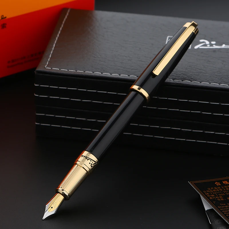 Dary Picasso Pimio 918 Luxusné Zlaté Plniace Pero s 0,5 mm Irídium Nib Kovové písanie rukou Perá na Písanie kancelárske potreby