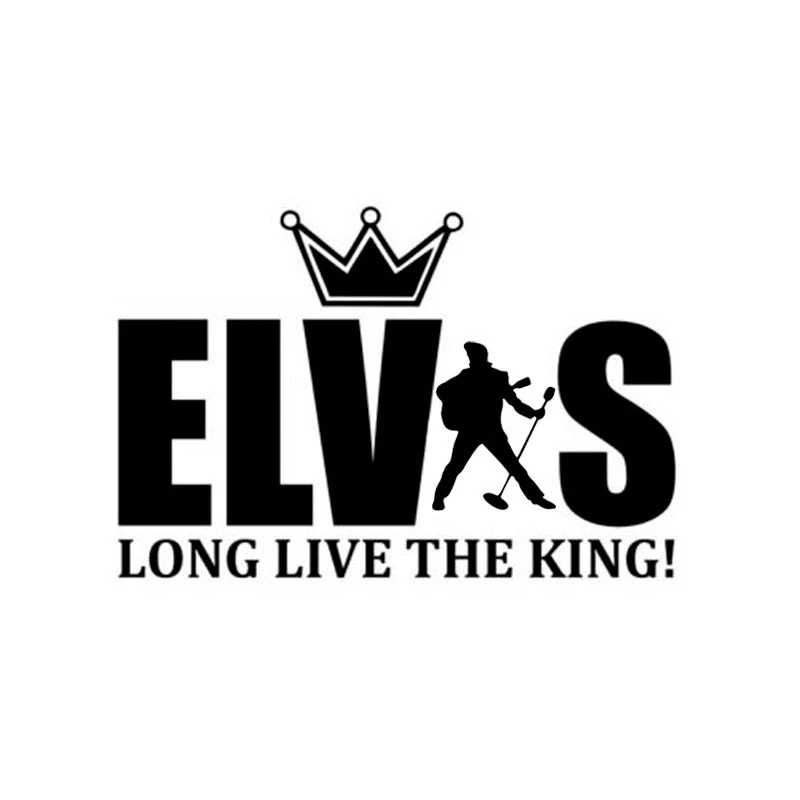 Dawasaru Písmená Kotúča, Elvis Presley nech Žije Kráľ Auto Nálepky Notebook Truck Motocykel, Auto Príslušenstvo, PVC,15 cm*10 cm