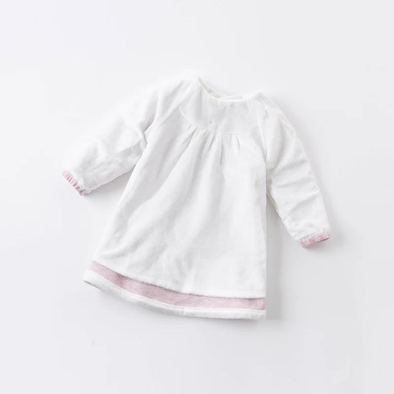 DBM14399 dave bella zimné baby girl je roztomilý kreslený kockované šaty deti fashion party šaty deti detská lolita oblečenie
