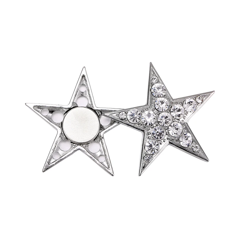 DCEE Hotsale magnetické brošňa Drahokamu Crystal Zliatiny STAR Brošňa Svadobné Šperky Pin Pre Ženy, Mužov magnetom brosche