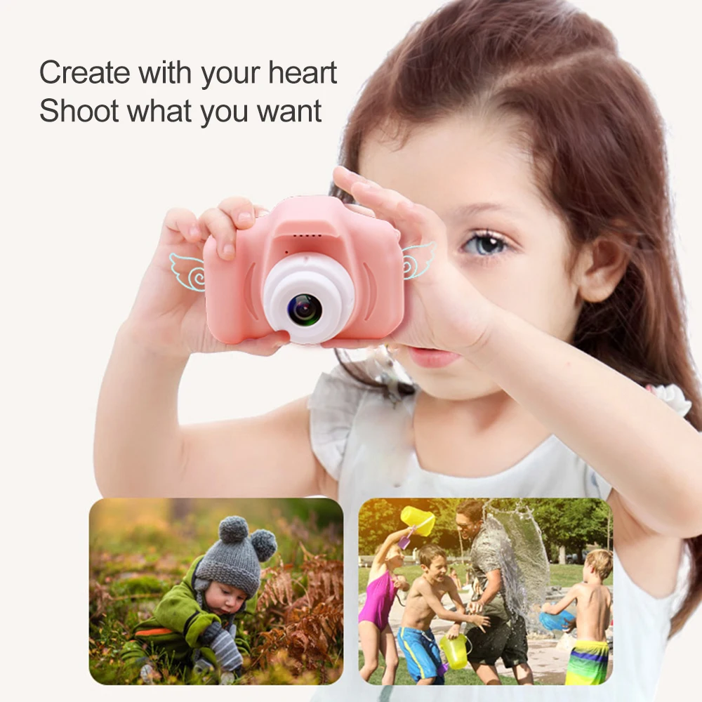 Deti detský Fotoaparát Vzdelávacie Hračky pre Dieťa Darček Mini Digitálny Fotoaparát 1080P Projekcie, Video Kamera s 2 Palcový Displej