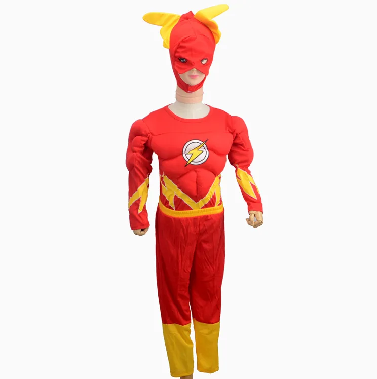 Deti flash Svalov Cosplay Kostým S Maskou DC komiksových Superhrdina drahý Oblek fantasia halloween disfraces pre dieťa chlapec oblečenie