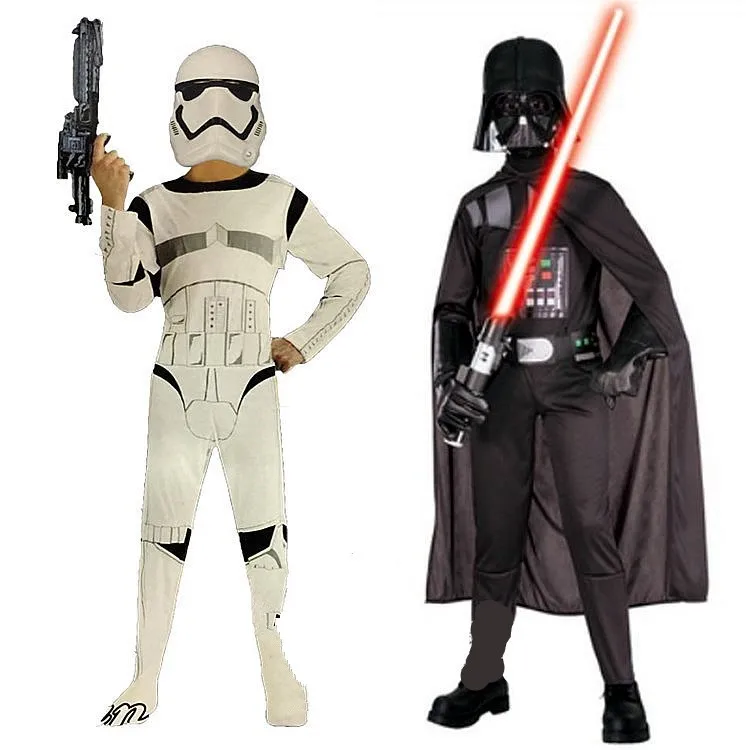 Deti Karnevalové Oblečenie Hviezda Vojny Storm Trooper Darth Vader Anakin Skywalker deti Cosplay kostým party oblečenie cape maska