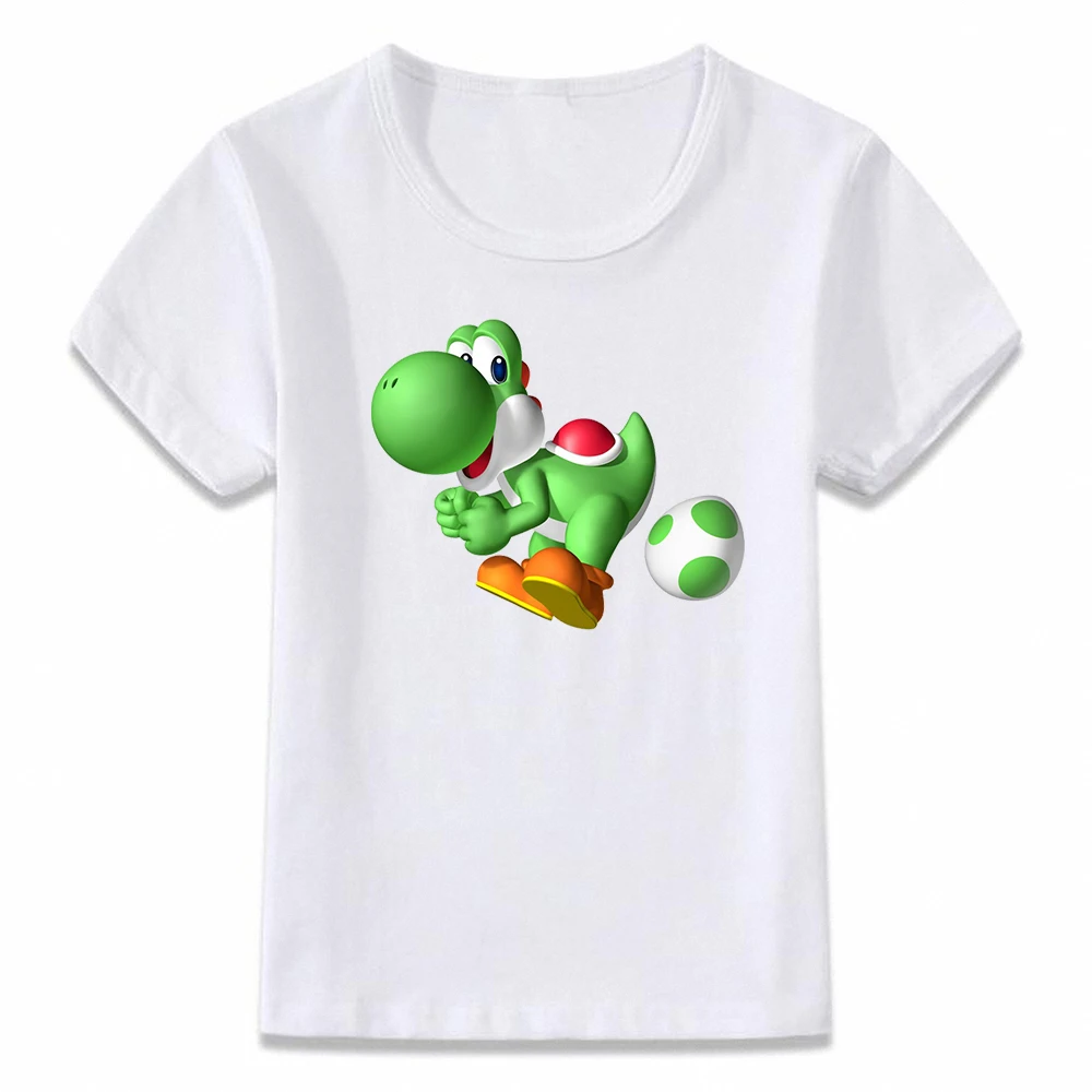 Deti Oblečenie Tričko Mario a Yoshi Roztomilý Vtipné Deti T-shirt pre Chlapcov a Dievčatá Batoľa Košele Tee oal242