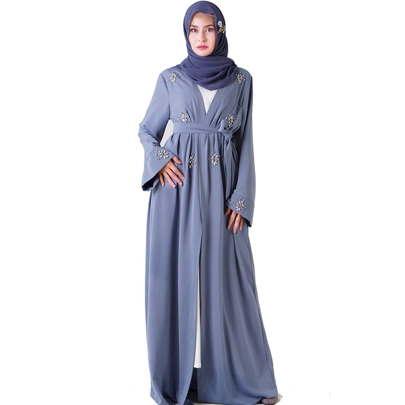 Diamanty Abaya Turecký Kimono Moslimských Hidžáb Oblečenie Žien Abayas Kaftane Marocain Kaftan Župan Femme Dubaj Elbise Islamské Oblečenie