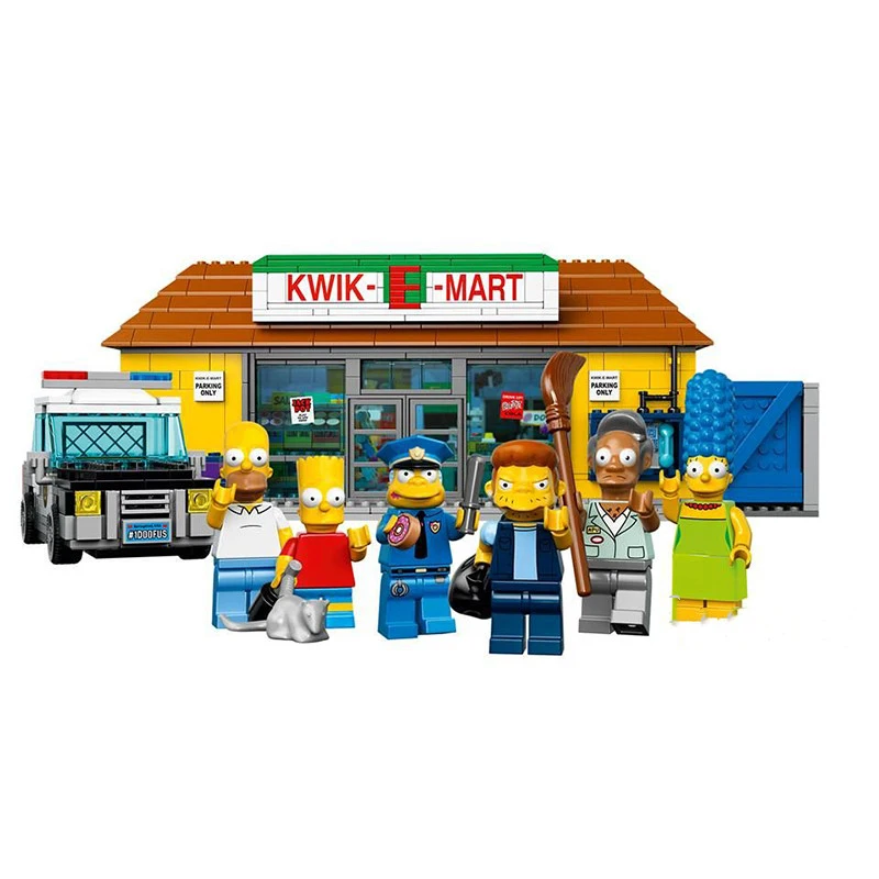 Die Simpson Domácej Serie Die Kwik-E-Mart Bau 16004 Baustein Ziegel kinder Weihnachten spielzeug Geschenk