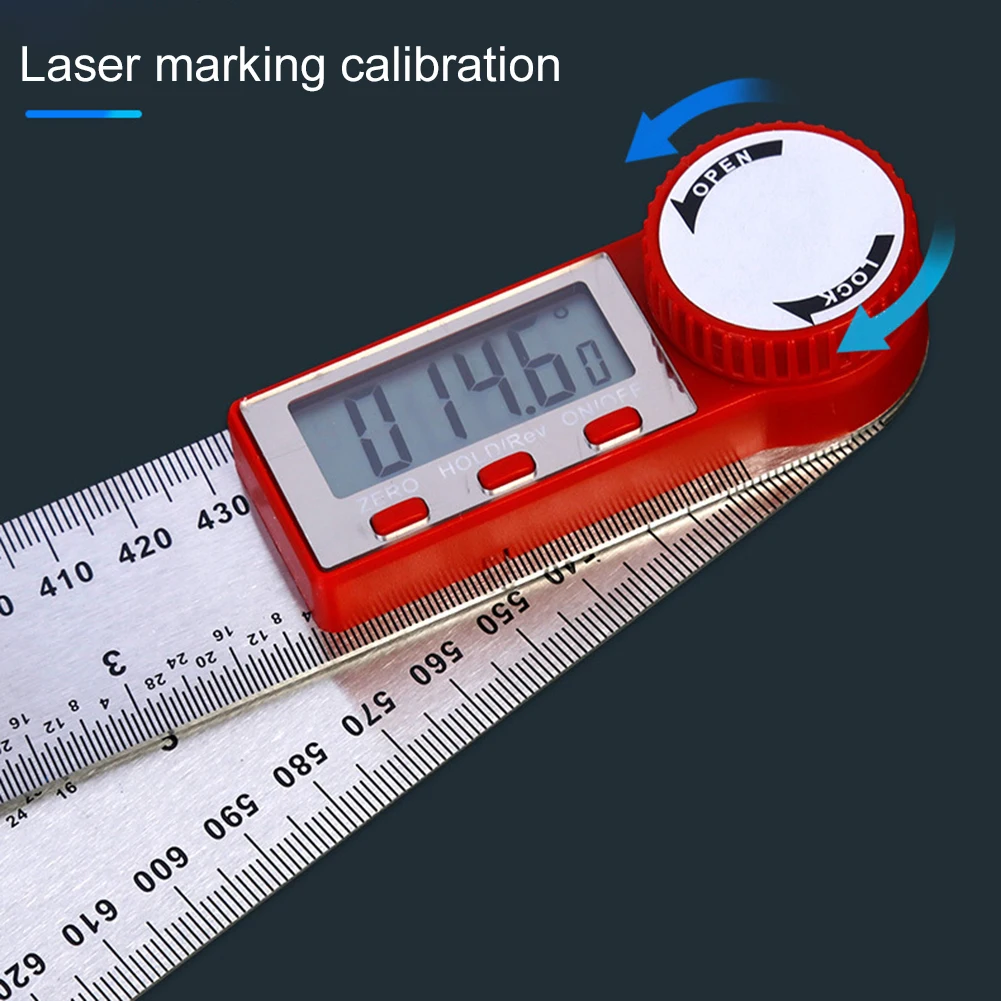 Digitálne Uhlomery Uhlové Pravítko 300mm 12inch Uhol Finder Meter Inclinometer Rozsahu Elektronické Goniometer Uhlomeru Uhol Rozchod