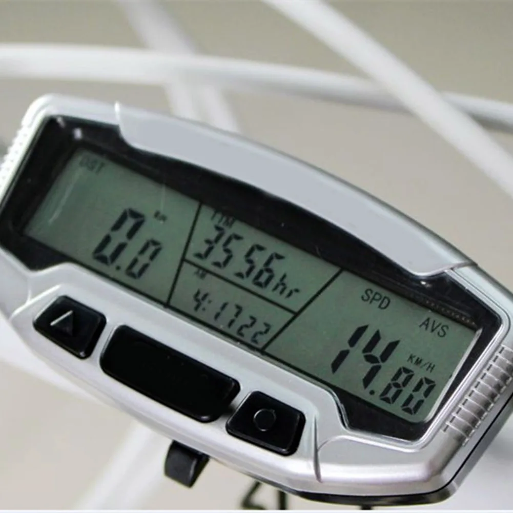 Digitálny LCD Cestnej Bike Rýchlomer Podsvietenie Stopky počítadlo kilometrov Nepremokavé Cyklistické Rýchlomer Cyklistické Doplnky, BHD2