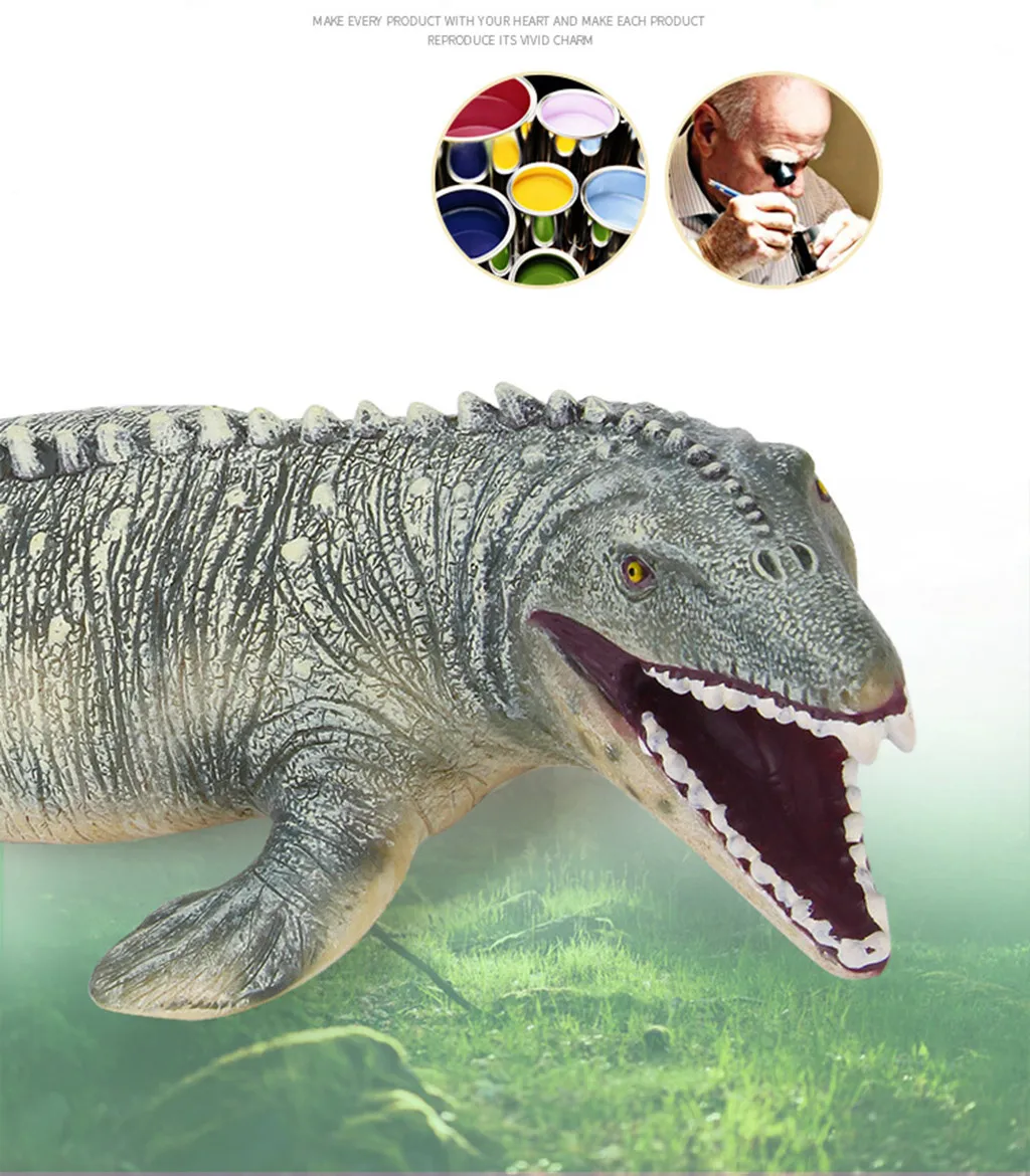 Dinosaur World Skutočný Pocit Colossal Mosasaurus Obrázok Padlých Kráľovstvo Hračiek Pre Deti Deti Hračky Pre Deti Игрушки
