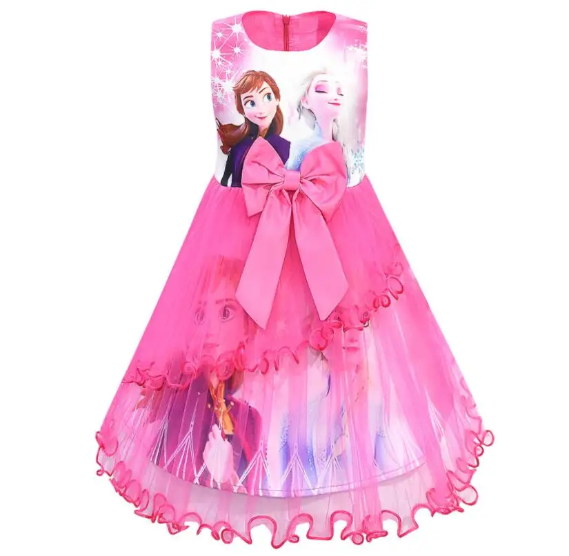 Disney Deti Dievča Mrazené Šaty pre Dievčatá Strana Princezná Šaty Deti Baby Darčeky Intant Party Oblečenie Nóbl Oblečenie