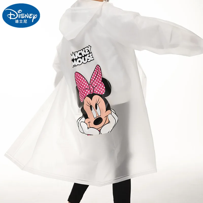 Disney Dospelých Mickey Minnie Pršiplášť EVA Materiálu, Dievčatá, Ženy Rainproof Pončo Dážď zariadenia Chlapci Rainsuit Cestovať Pešo