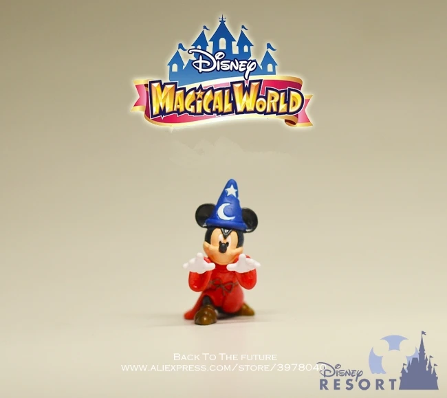 Disney Mickey Mouse magic 3.2 cm mini bábika Akcie Obrázok držanie tela Anime Dekorácie Zber Figúrka Toy model pre deti darček