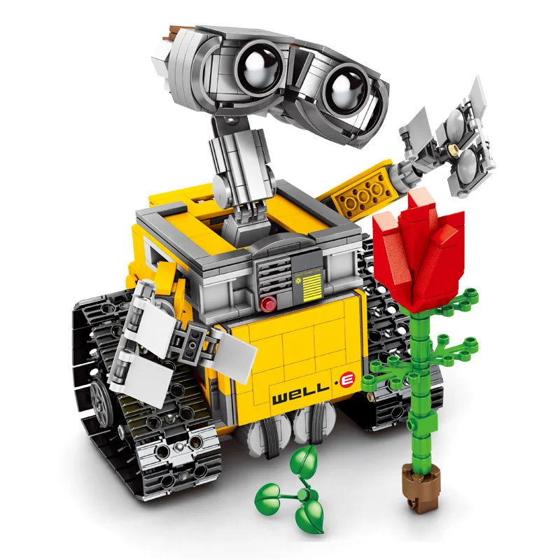 Disney Star Wars Série 16003 Robot WALL E 687Pcs Nápady Model Budovy Súpravy, Kvádre, Tehly Vzdelávania Detské Hračky, Darčeky