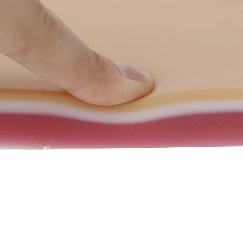 DIY Silikónový materiál na zošívanie Praxi Pokožky Stehov Model Chirurgické Incízie Tréningový Pad Študent Model Pad