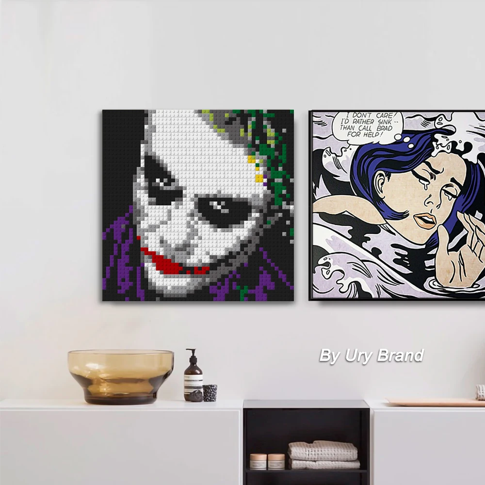 DIY Tehly Joker Mozaiky Pixel Umenie Karikatúry Dekoratívne Pop Maľovanie Podľa Čísel MOC Stavebné Bloky, Hračky pre Chlapcov Dom Kreatívny Darček