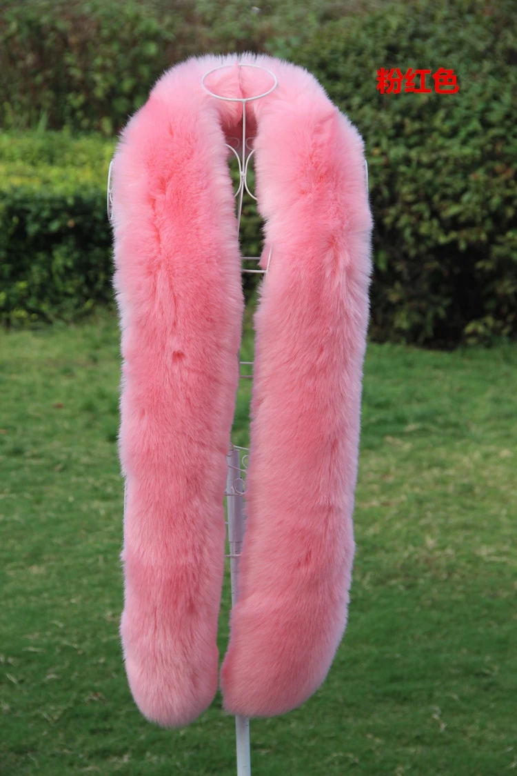 Dlho faux fox kožušiny šatku luxusné teplé zimné kožušiny šál ženy zimné falošné mýval kožušiny šatku, šál 185 cm kožušiny golier šatku