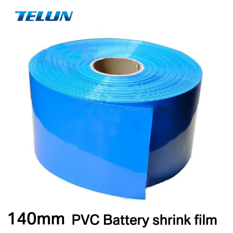 Dlhé 2 m šírka-140mm modrá PVC potrubie tepelných model príslušenstvo batérie package rukáv zmršťovacie Kábel Rukávy
