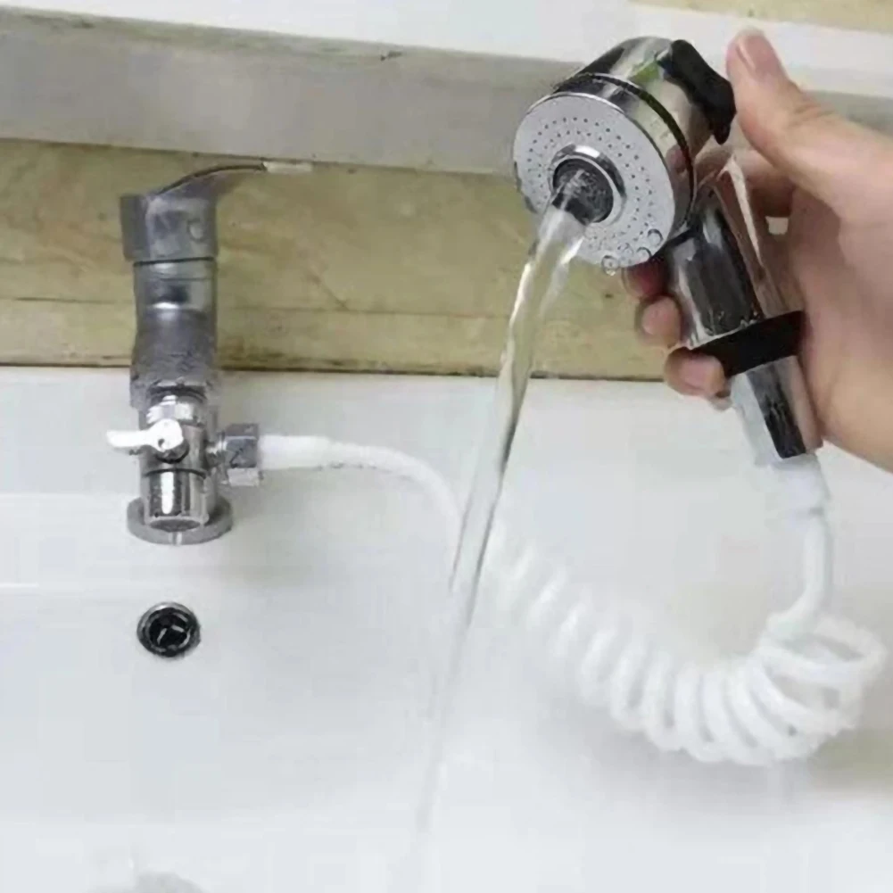 Dlhé flexibilné hadice Kúpeľňa Kohútik Vonkajšia Sprcha Ručné Teleskopická Malé Trysky Nastaviť Šampón