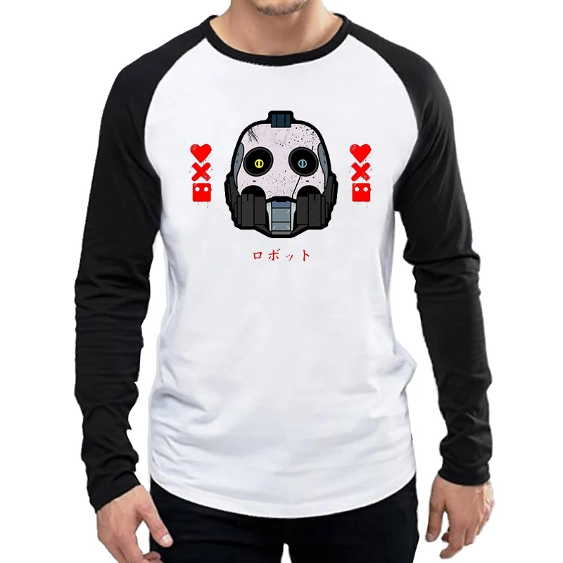 Dlhý Rukáv Láska Smrť Roboty T Shirt Módne Pánske Láska Smrť Roboty Logo T-shirt Topy Tees tričko Black Full Rukáv Oblečenie