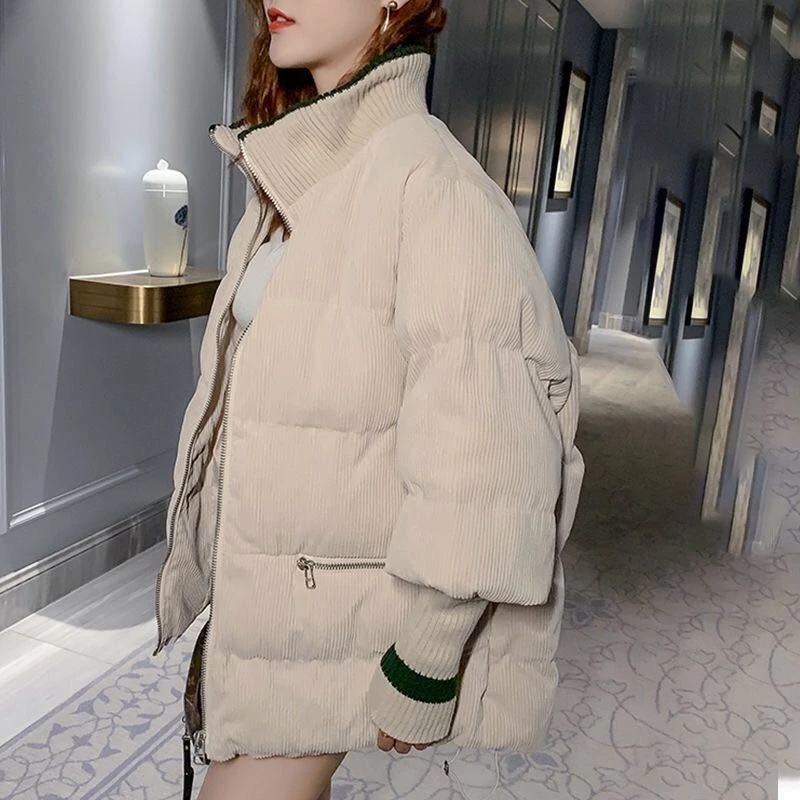 Dole bavlna Kabát ženy zimné bundy 2020 nové voľné menčester chlieb bunda trend Módy vrchné oblečenie M151