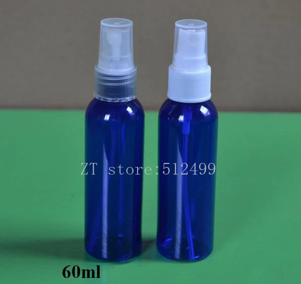 Doprava zadarmo 50pcs/veľa 50/60/100 ml Plastových Sapphire Blue PET Parfum Naplniteľné Balenie Sprej Fľaše na Kozmetické