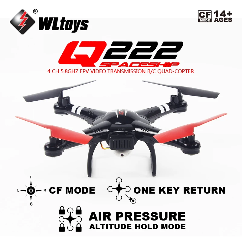 Doprava zadarmo Wltoys Q222G FPV 720P Kamera Tlak Vzduchu Vznáša Nastaviť Vysokú RC Quadcopter RTF