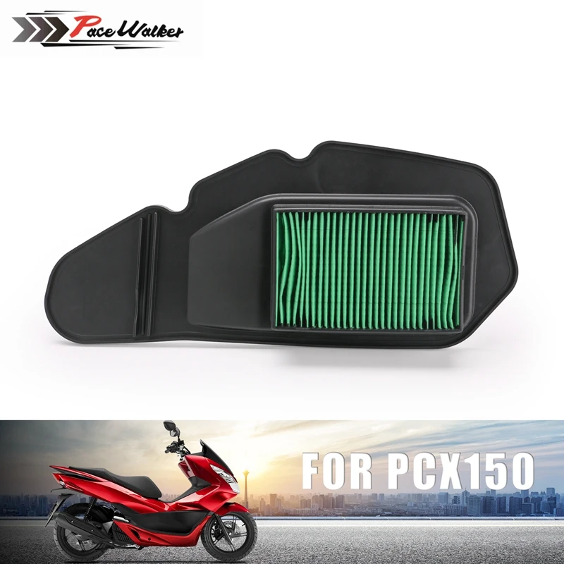 Doprava zadarmo Zelená Motocykel Vzduchu Filter Prvok Vzduchu Čistič Pre HONDA PCX150 PCX125 PCX 125 150 X3 2013