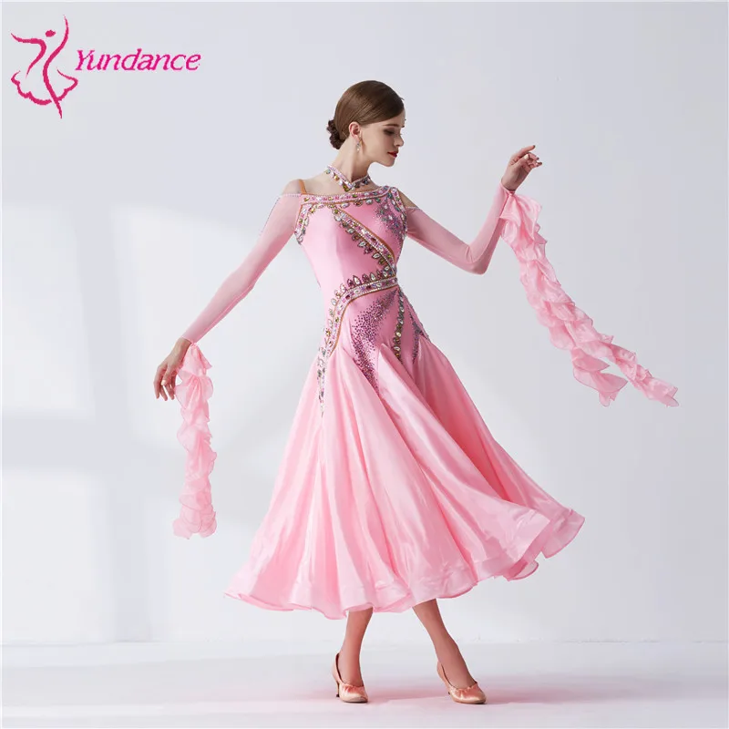Dospelých žien národná norma ballroom dance šaty, nový moderný tanec, valčík kostýmy úsek veľké šaty B-19422