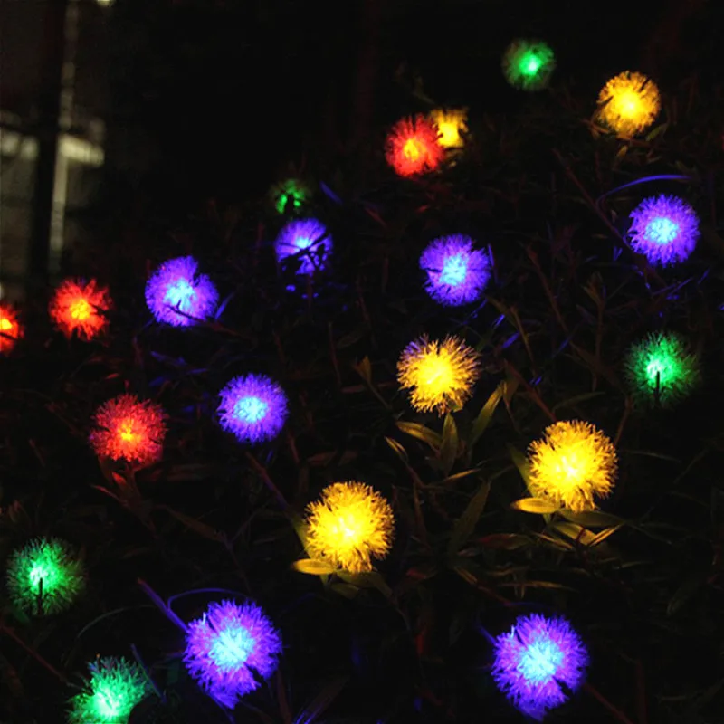 Dovolenka LED snehová guľa Víla String Svetlá 2m/3m/5m/10m vodotesné AA Batérie Vianočné svadobné Party Dekorácie, Lampy