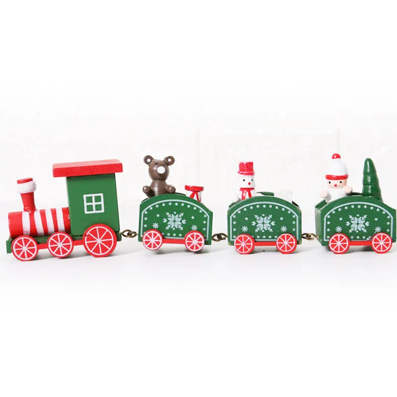Drevené Hračky Montessori Vianočný Vlak Ozdoby Vianočné Dekorácie Pre Domov Santa Claus Dar, Hračky, Remeslá Deco Vianoce, Nový Rok
